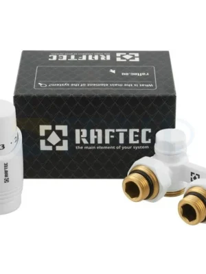 Goedkoop Sada radiátorová Raftec H-rohová (V+H) bílá 1/2" x 3/4"