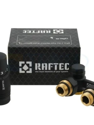 Beste Prijs Sada radiátorová Raftec H-rohová (V+H) černá 1/2" x 3/4"