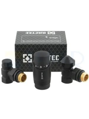Finale Uitverkoop Sada radiátorová Raftec rohová (TV+V+H) černá 1/2"