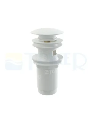 Klik-klak umyvadlová výpusť A392B velká krytka 5/4" bílá, výška 69 mm Korting