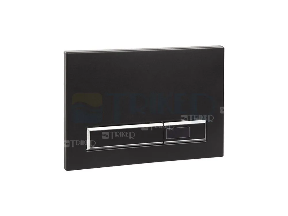 SLW 02F Automatický splachovač WC pro montážní rám SLR 21, 24V DC, černé tlačítko Tijdelijk Beschikbaar