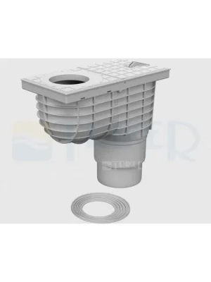 Direct Beschikbaar Lapač střešních splavenin KV 125/110 STANDARD spodní, šedý 125/110 mm