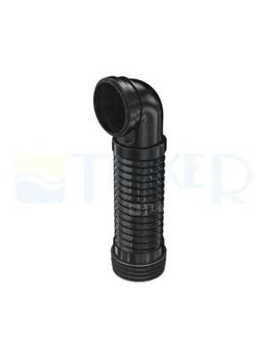 Flexi koleno pro závěsné WC 90° 205 - 370 mm, černé Voordeelprijs