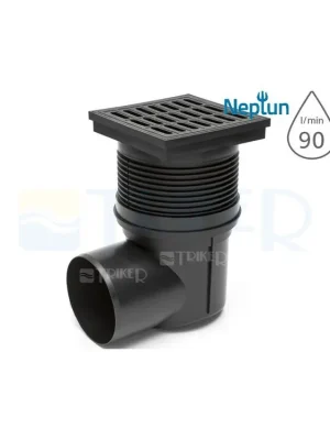 Finale Výprodej Vpusť kanalizační KVB 110 X s plovákem NEPTUN, boční odpad 110 mm, plastová mřížka