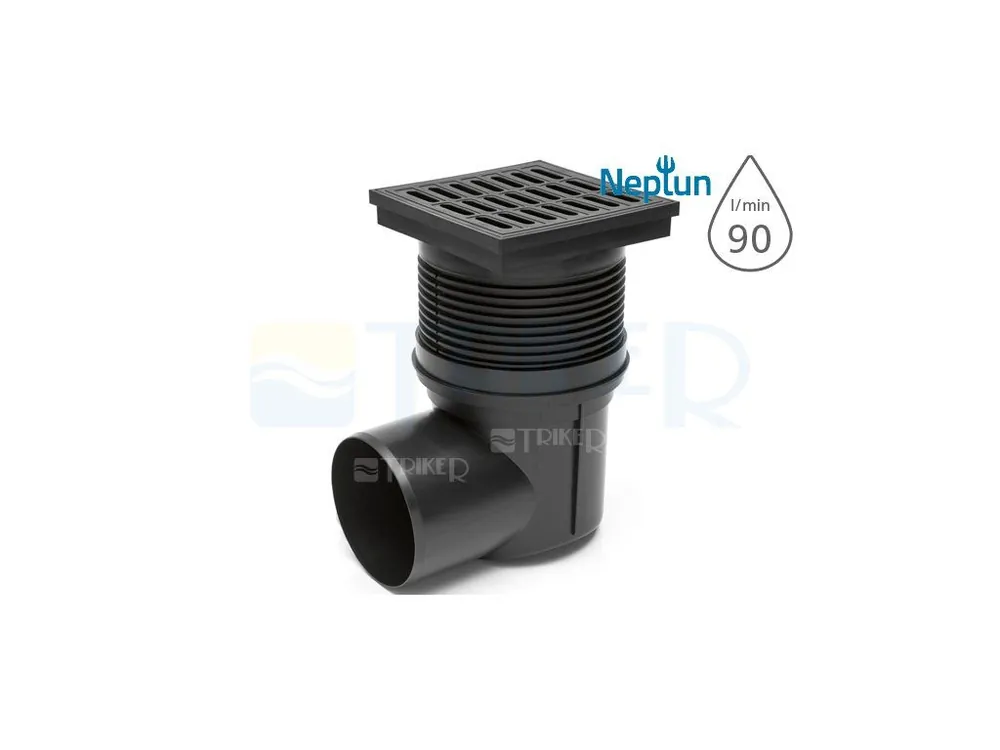 Finale Uitverkoop Vpusť kanalizační KVB 110 X s plovákem NEPTUN, boční odpad 110 mm, plastová mřížka