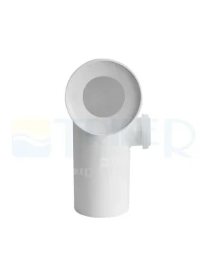 Beste Prijs Dopojení k WC - koleno 90° s přípojkou 110 mm, pravé, bílé