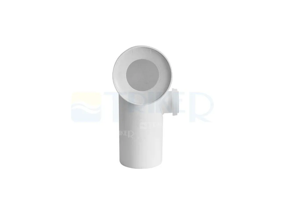 Beste Prijs Dopojení k WC - koleno 90° s přípojkou 110 mm, pravé, bílé