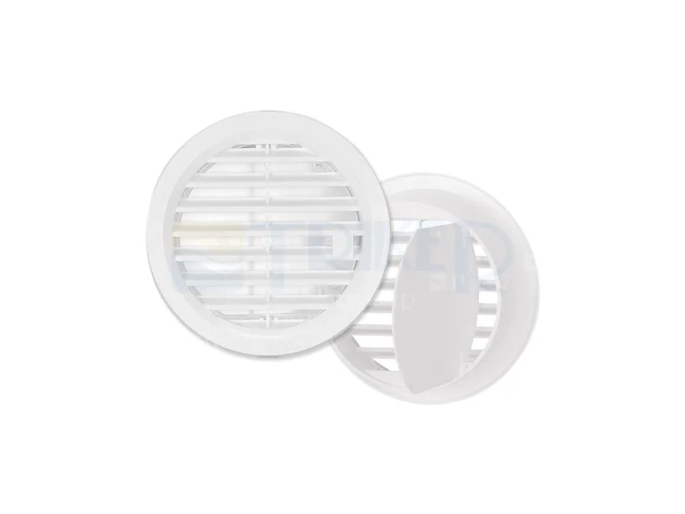 Větrací mřížka VMU kruhová - uzaviratelná bílá 125 mm Exclusieve Aanbieding