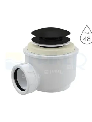 Direct Verzonden Sifon sprchový klik-klak A465 pro vaničky s otvorem 50 mm, černá - mat