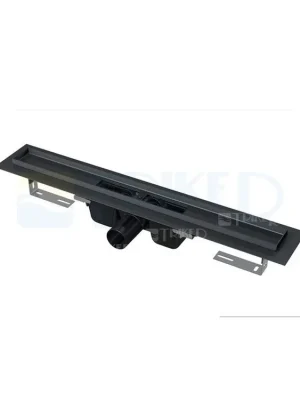 Žlab podlahový APZ1 pro perforovaný rošt 750 mm, boční odtok 50 mm, černá - mat Nejlepší Cena