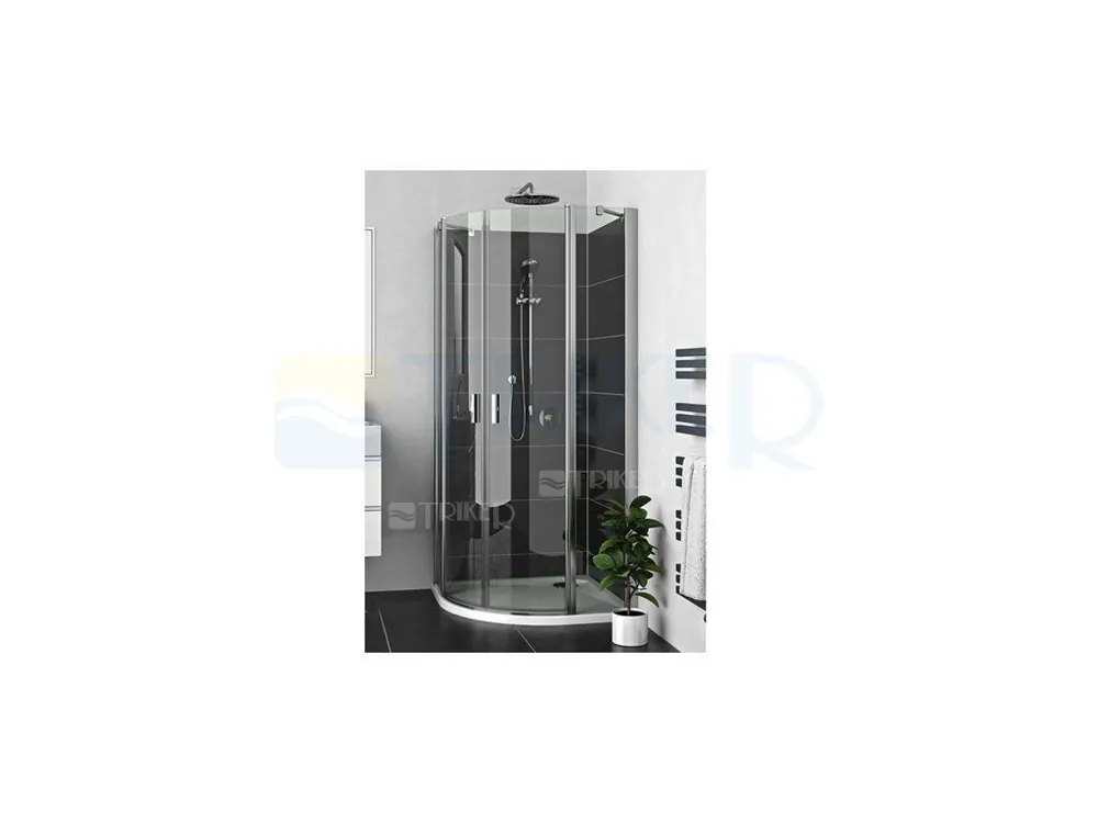 Certifikovaný LYR4 sprchový kout LYR4/1000 R550 (967-992mm), profil brillant, výplň transparent