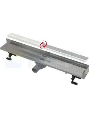 Certifikovaný Žlab podlahový APZ23 double9 modular wall pro perforovaný rošt 950 mm