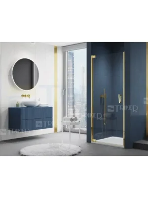 Aanbieding CA1C Sprchové dveře pravé, 1000mm, profil zlatá výplň čiré sklo
