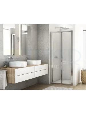 Veilige Betaling D22K zalamovací dveře 1000/2000 aluchrom/b.linky