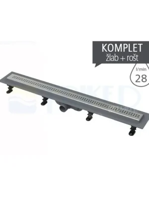 Odeslání Ihned Žlab sprchový APZ9 Simple plastový s nerezovým roštem 850 mm