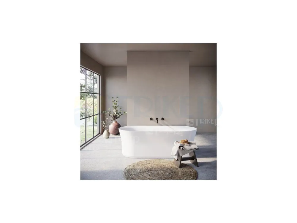 Ypsilon vana 180x80cm, volně stojící, přepad chrom Dagaanbieding