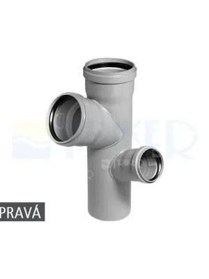 HTEP odbočka paneláková 110/110/75 mm 87° pravá Nejprodávanější