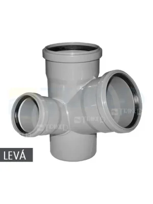 HTEPK odbočka paneláková krátká 110/110/75 mm 87° levá Výprodej