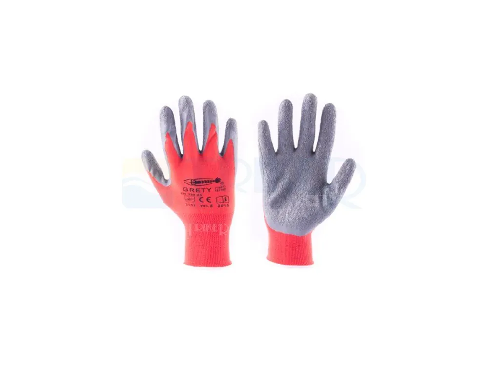 Dagaanbieding Rukavice Grety červeno - šedé 8"
