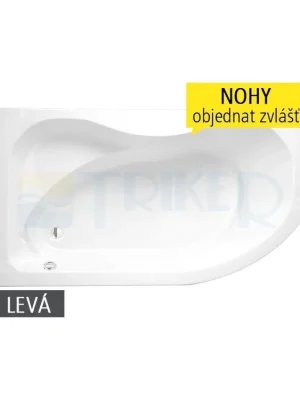 Activa vana akrylátová 160 x 90 cm, levá, bílá Koopje