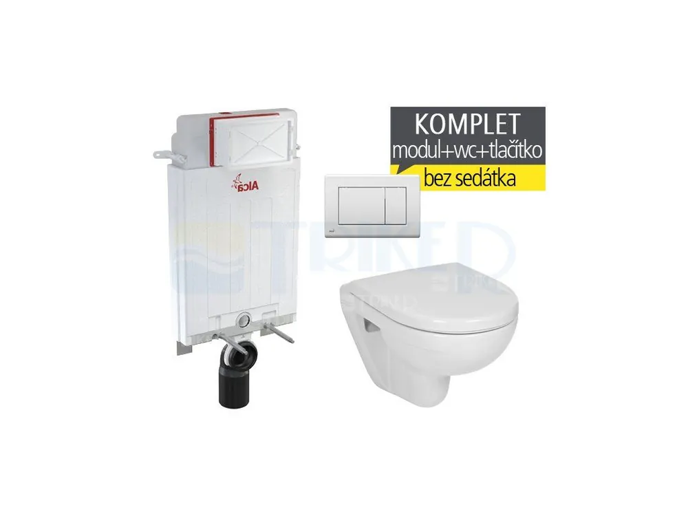 Závěsný WC komplet T-30 Alca pro zazdění + Lyra Compact Speciale Akce