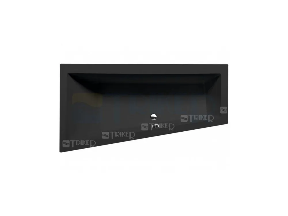 Beste Prijs ANDRA L asymetrická vana 180x90x45cm, černá mat