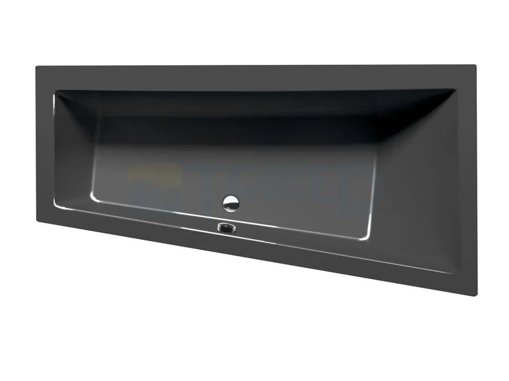 ANDRA R asymetrická vana 170x90x45cm, šedá Weekendaanbieding