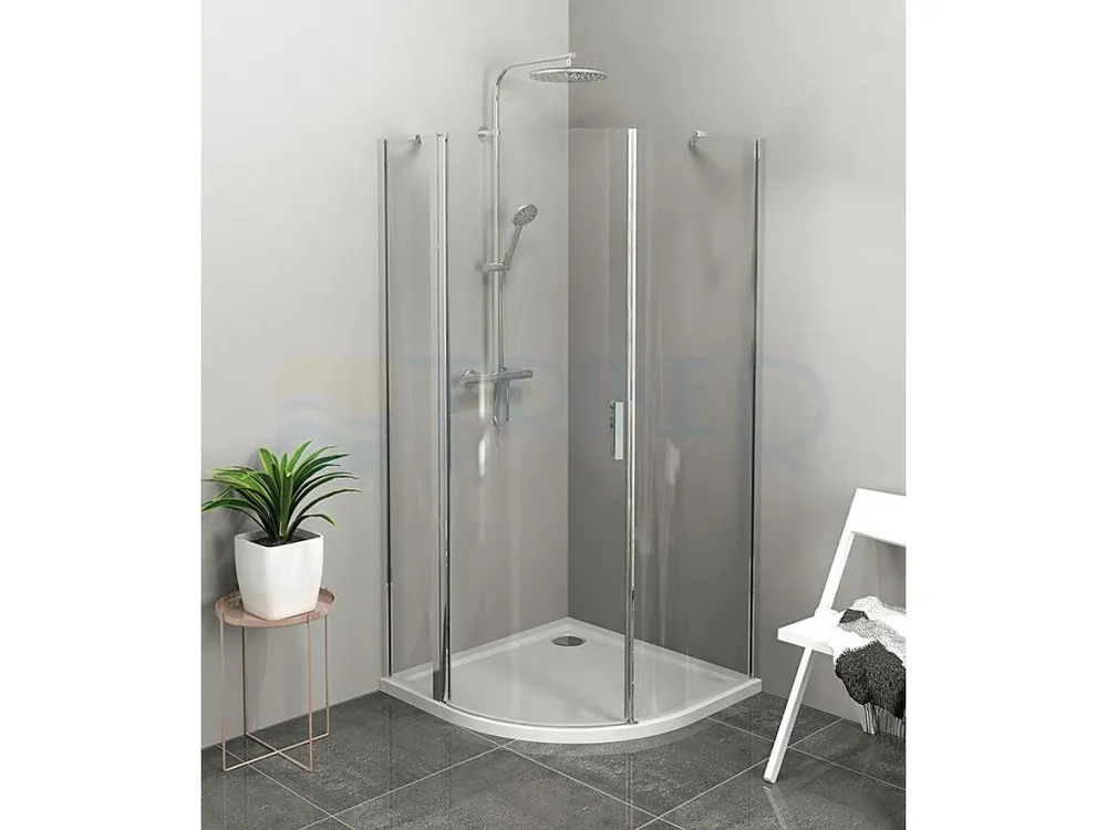 ZOOM LINE čtvrtkruh. sprchová zástěna 900x900 čs/L Exclusieve Akce