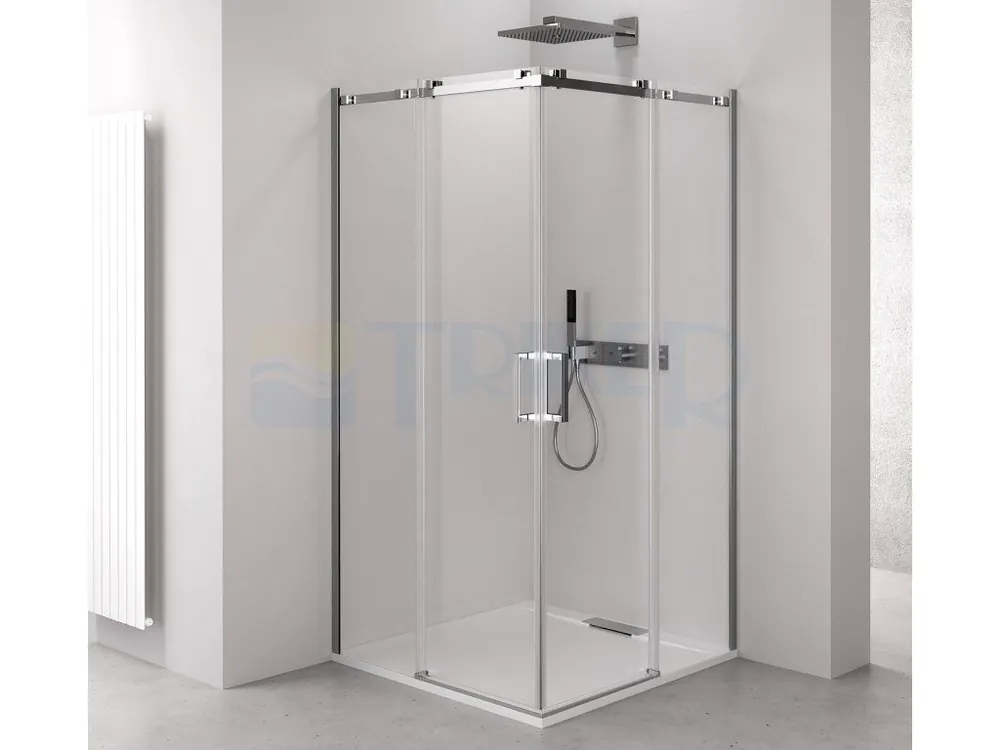 Speciale Aanbieding THRON LINE SQUARE sprchové dveře 1000x1000 ČS ROH