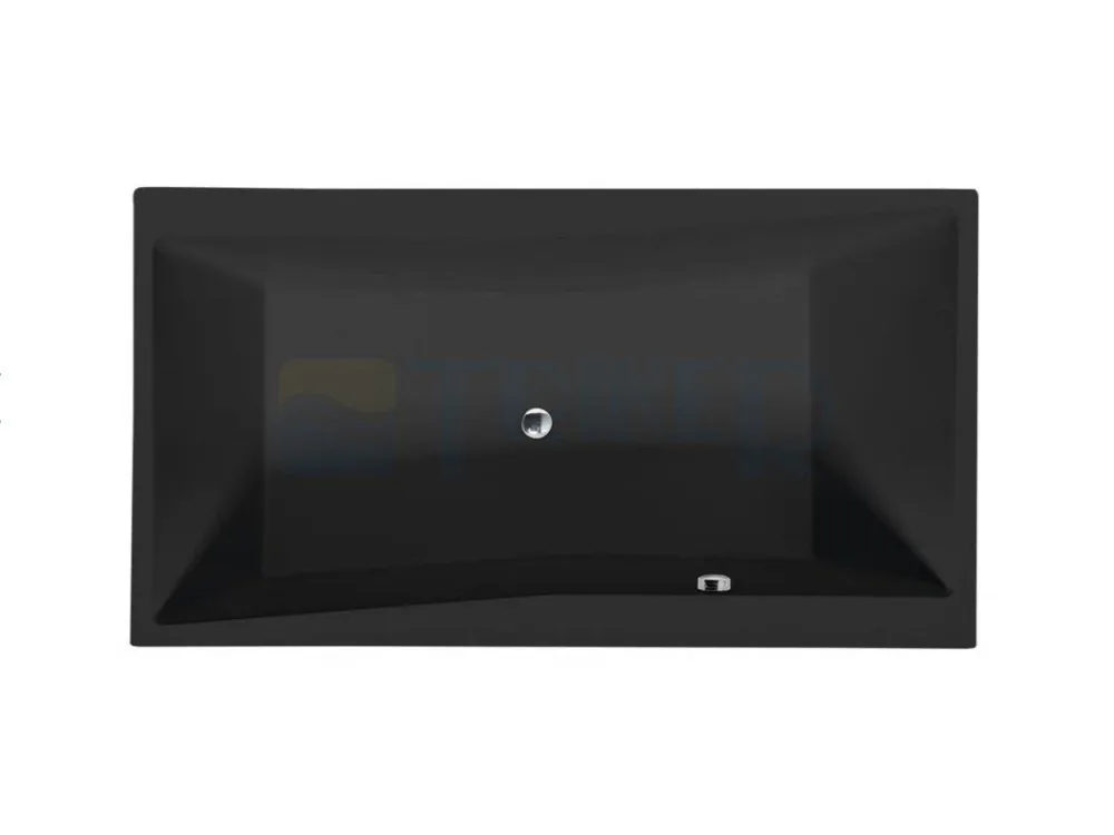 Aanbieding QUEST obdélníková vana 180x100x49cm, černá mat