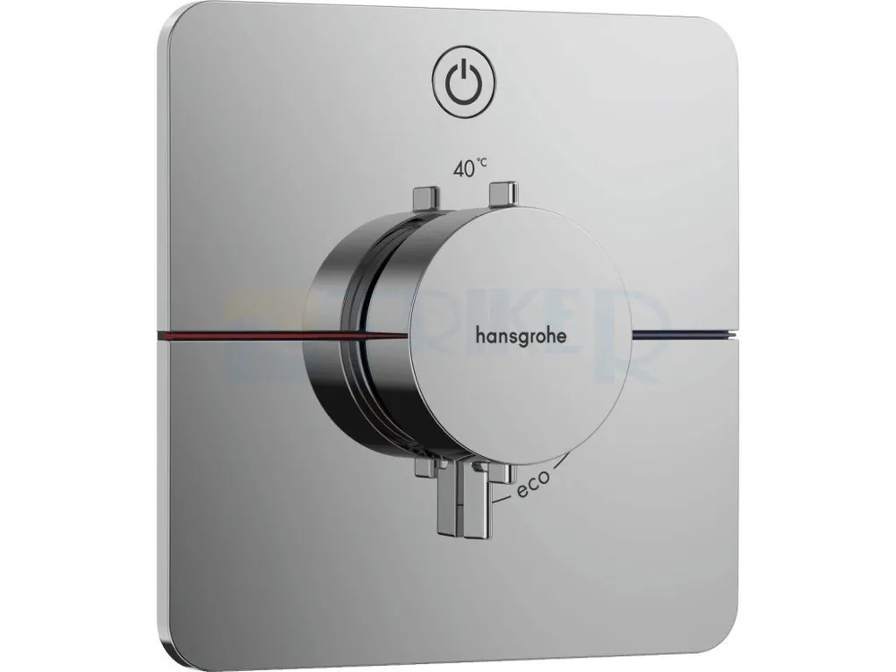 ShowerSelect Comfort Q Termostatická podomítková baterie 1 spotřebič, chrom Lage Kosten