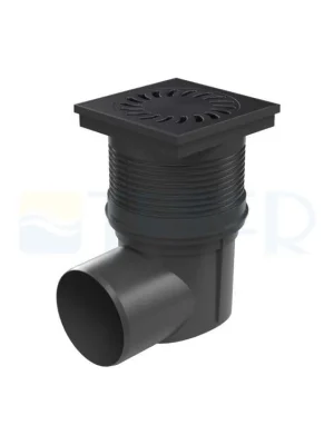 Vpusť kanalizační s vodní klapkou boční 110mm litinová mříž Tovární Cena