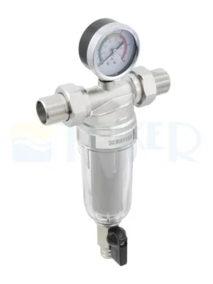 Filtr mechanický s odkalením Raftec PN12 na studenou vodu 1/2" Akční Cena