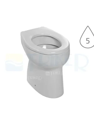 Baby klozet dětský stojící 35 cm vodorovný odpad/ploché splachování, bílý Uitverkoop