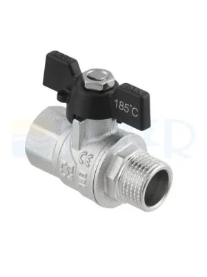 Nejnovější Verze Kohout kulový Raftec Black s motýlem ŠM DN15 1/2"