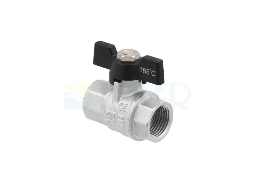 Populair Kohout kulový Raftec Black s motýlem MM DN20 3/4"
