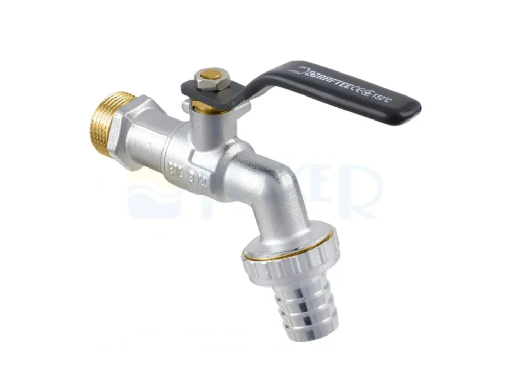 Expresní Doručení Kohout kulový zahradní RAFTEC BLACK s pákou DN15 1/2"