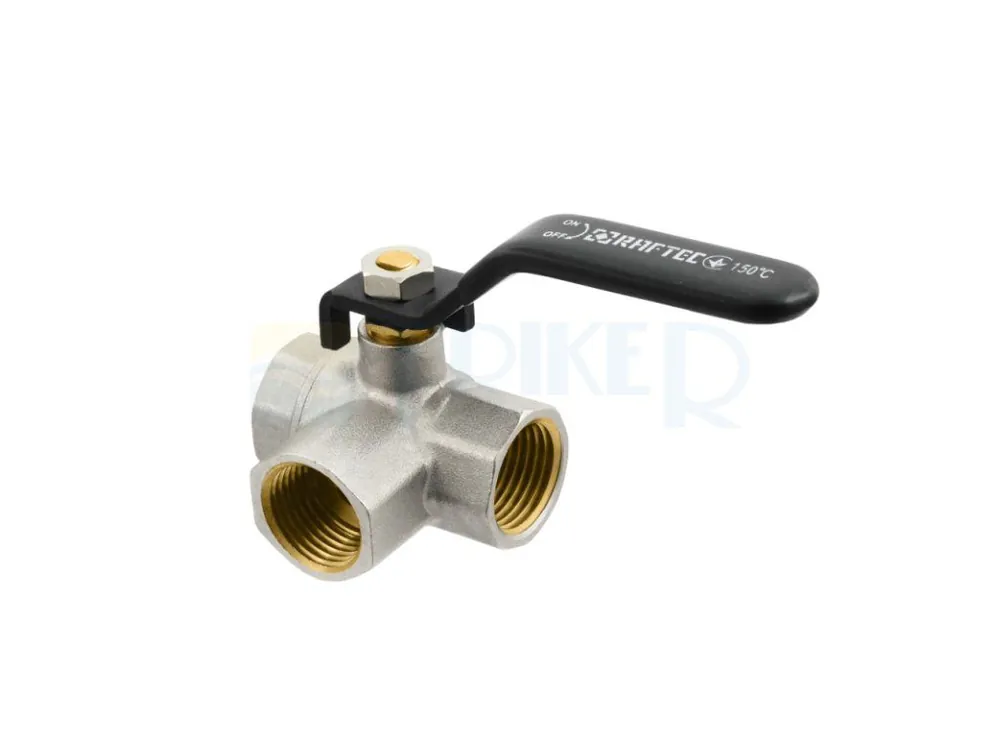 Laatste Kans Kohout kulový RAFTEC BLACK s pákou trojcestný DN15 1/2"