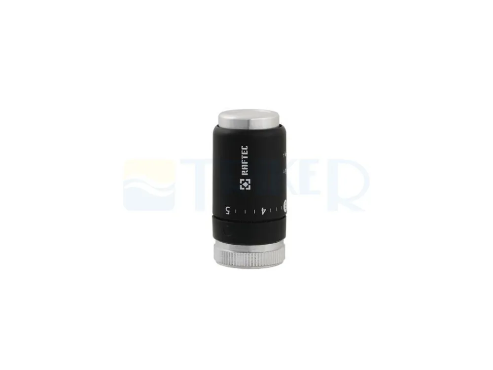 Hlavice termostatická Raftec M30x1,5 6-28°C, černá Goedkoop
