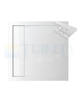 Lage Kosten Výprodej Hercules vanička akrylátová 90 x 90 x 3,5 cm, bílá