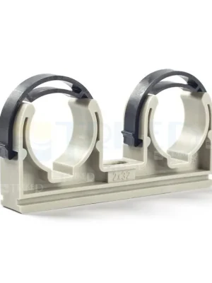 Spona dvojitá se třmenem na potrubí z plastu 2 x 32 mm Akce