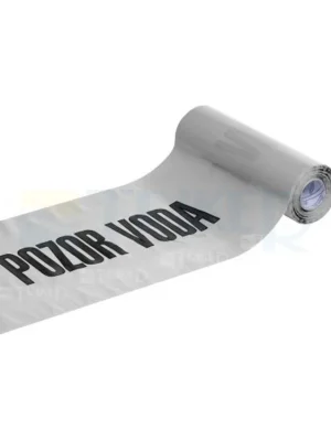 Premium Fólie do výkopu bílá POZOR VODA 30 cm svitek 100 m
