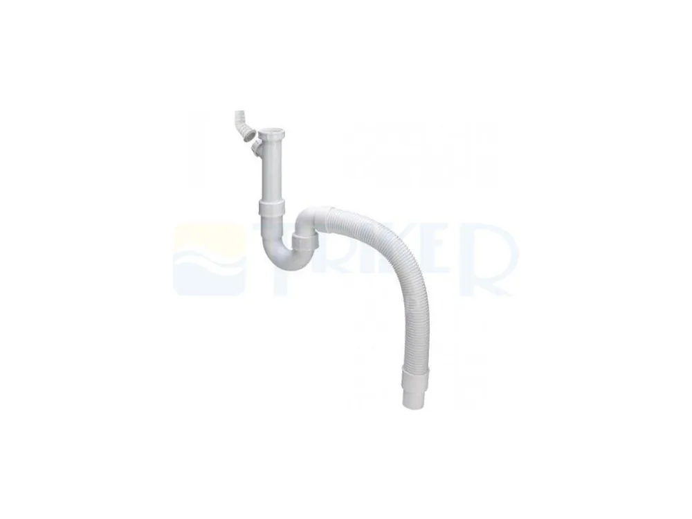 Gratis Retour Sifon dřezový bez výpusti s flexi trubkou 7985.15 6/4" x 40/50mm