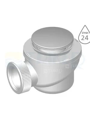 Voordeelprijs Sifon sprchový P-1440K-50/60 klik-klak pro vaničky s otvorem 50/60mm, kovová krytka