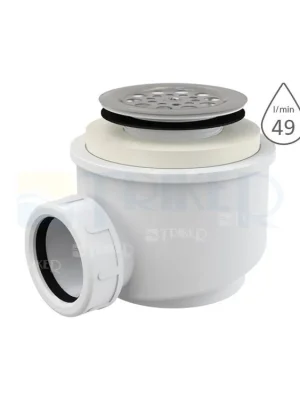 Sifon sprchový s mřížkou A46 pro vaničky s otvorem 50 mm, mřížka nerez Certifikovaný
