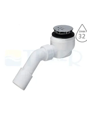 Cenový Hit Sifon sprchový s krytkou DOMOPLEX 6928EX pro vaničky s otvorem 52mm, krytka chrom