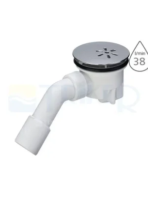 Super Cena Sifon sprchový s krytkou TEMPOPLEX 6956EX pro vaničky s otvorem 90 mm, krytka chrom