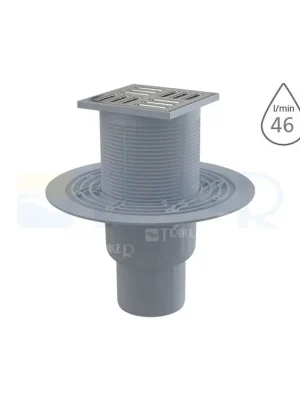 Vpusť podlahová APV2311 spodní odpad 50/75 mm, nerezová mřížka 105 x 105 mm Dokud Zásoby Vydrží