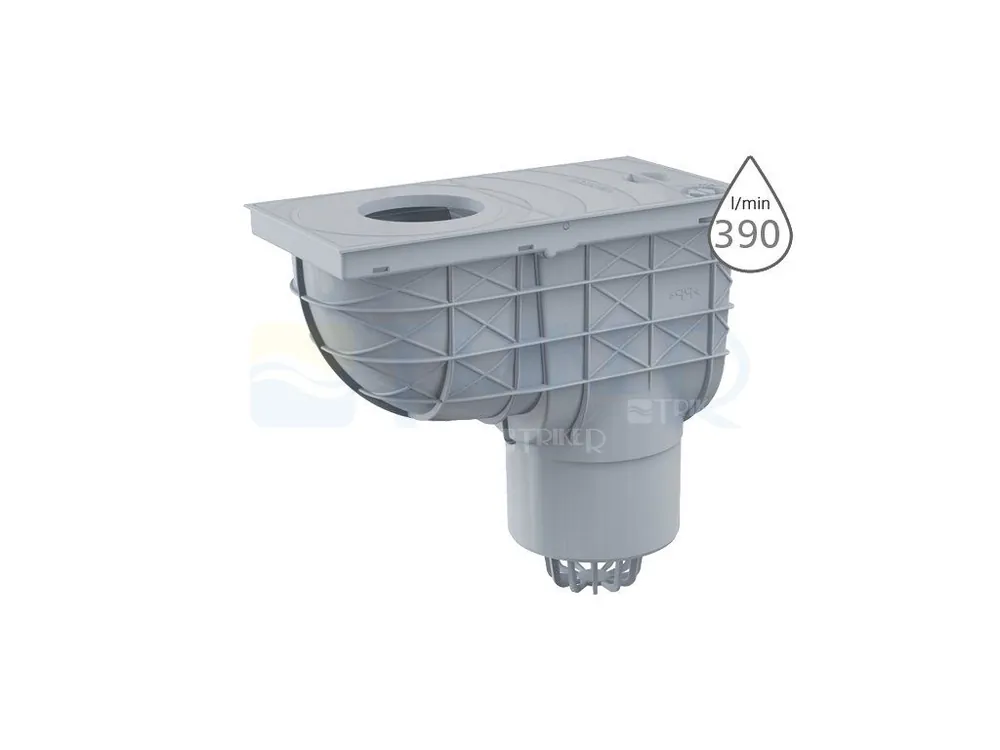 Gereduceerde Prijs Lapač střešních splavenin AGV2S spodní šedý 125 mm