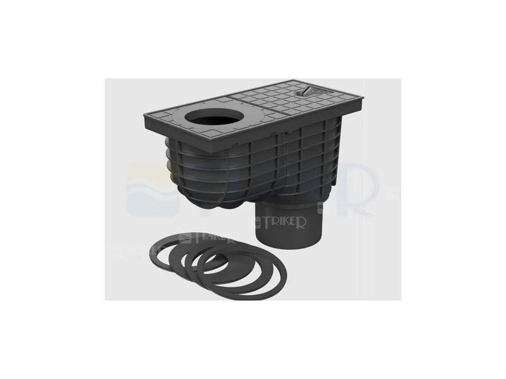Lapač střešních splavenin KV univerzální spodní, černý 110 mm Gratis Retour